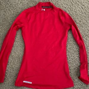 Women’s small fleece lined under armour cold gear mock neck